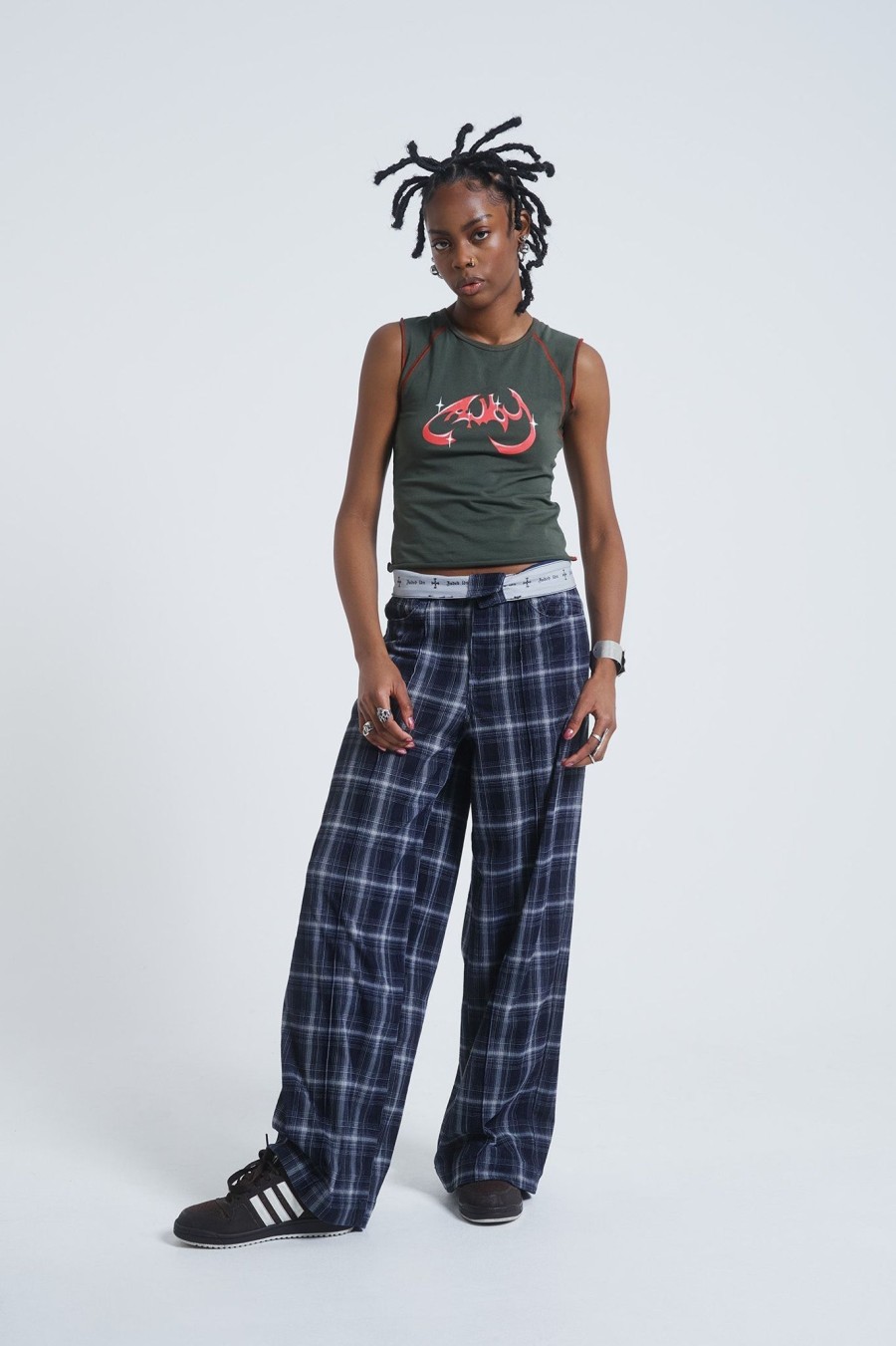 Women Jaded London Trousers & Pants | Aphex Checked Trousers