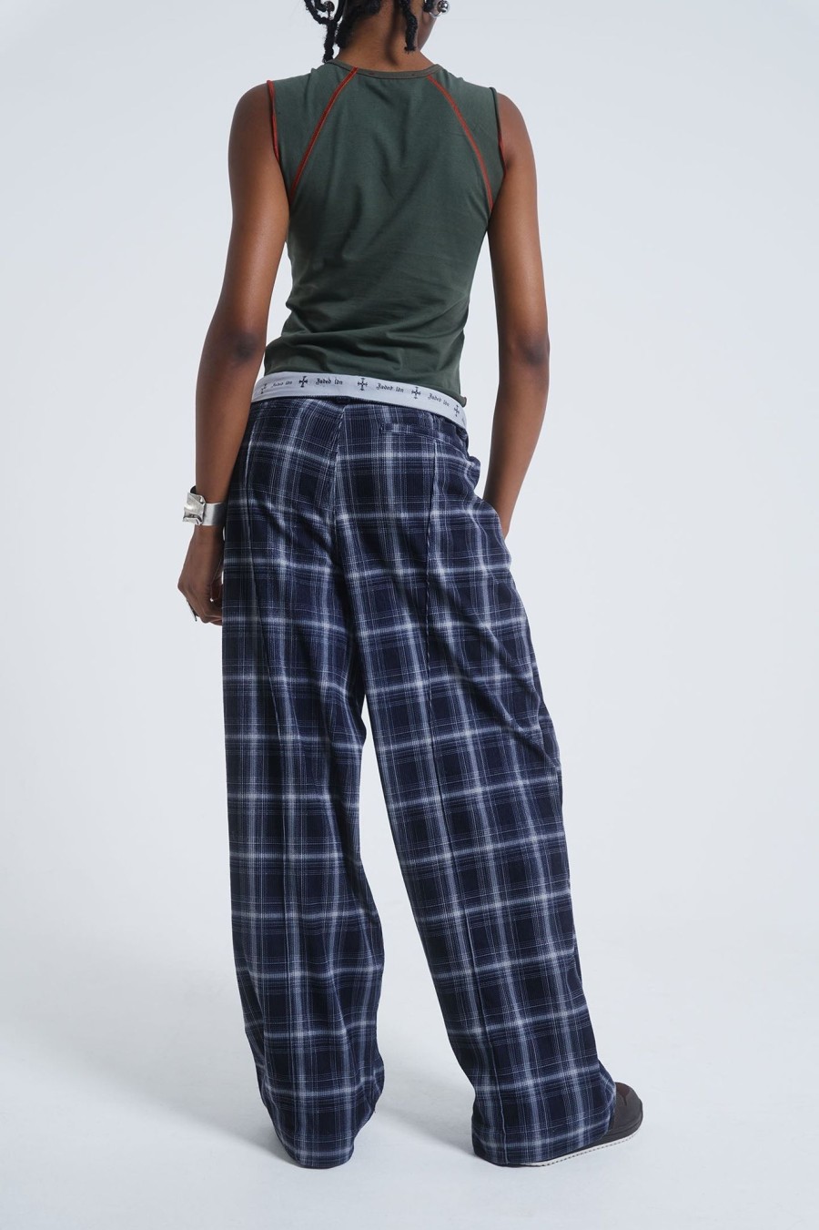 Women Jaded London Trousers & Pants | Aphex Checked Trousers