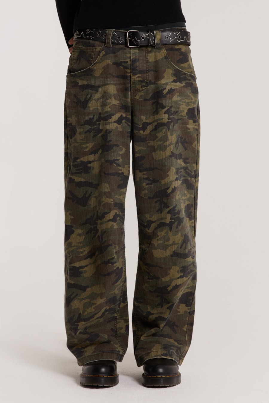 Women Jaded London Colossus Jeans | Camo Colossus Baggy Jeans