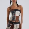 Women Jaded London | Daytona Vegan Leather Corset Top