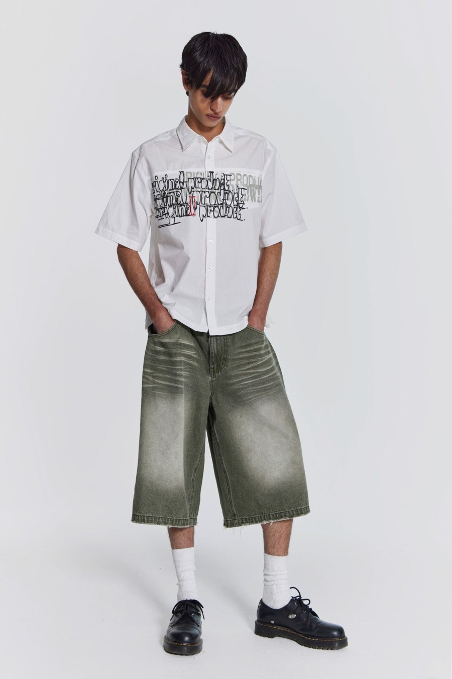 Men Jaded London Jorts | Khaki Colossus Jorts