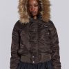 Women Jaded London | Brown Jet Jacket