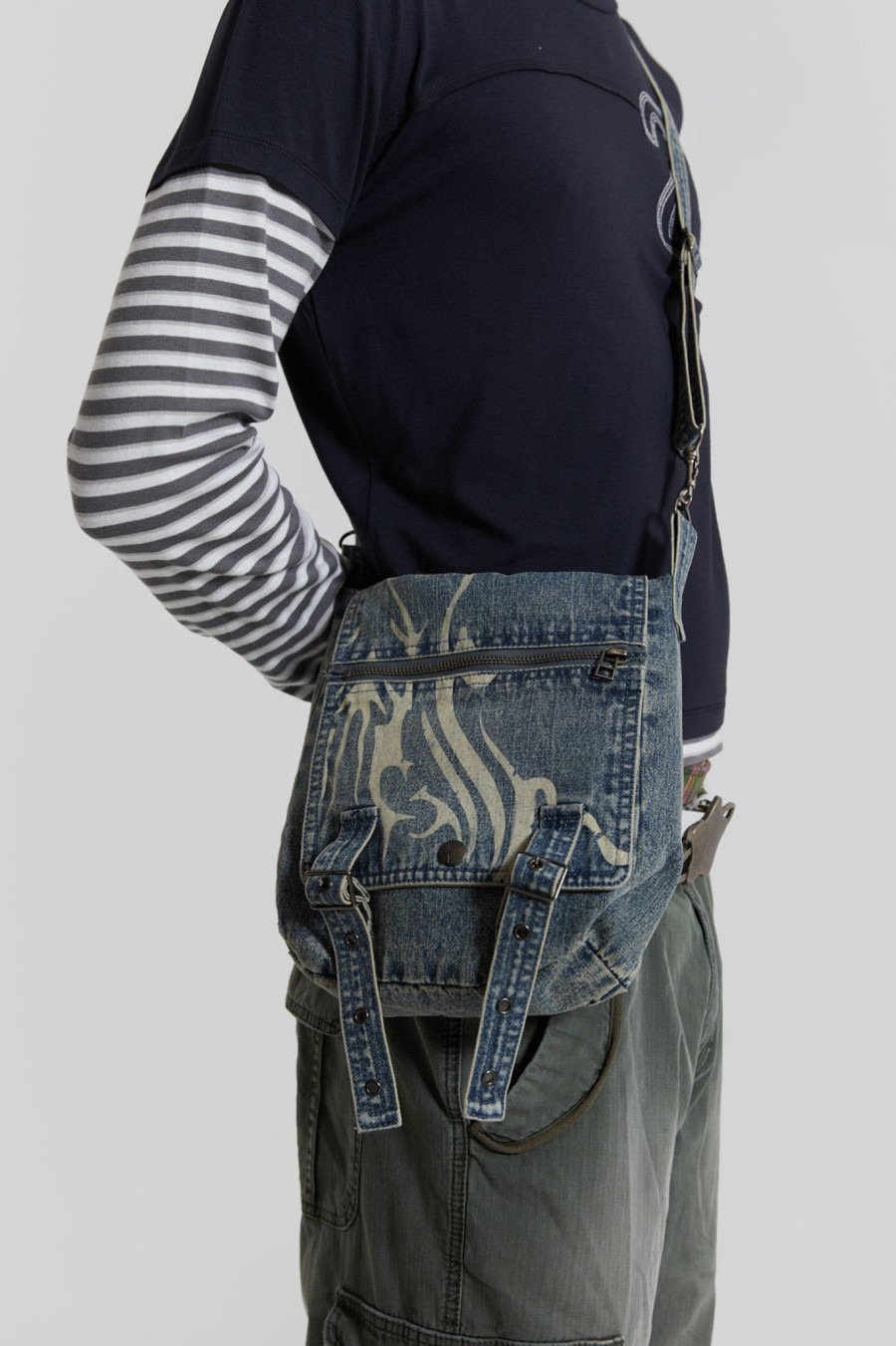 Men Jaded London | Burnout Cross Body Bag