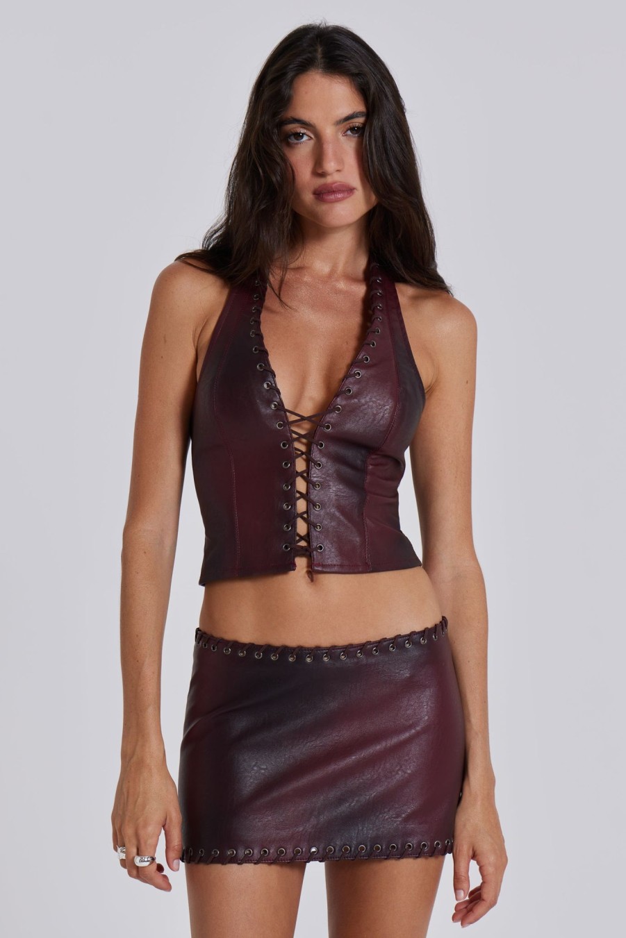 Women Jaded London | Lynx Faux Leather Mini Skirt