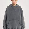 Women Jaded London Hoodies & Sweatshirts | Ntrls Chrome Grey Oversized Hoodie