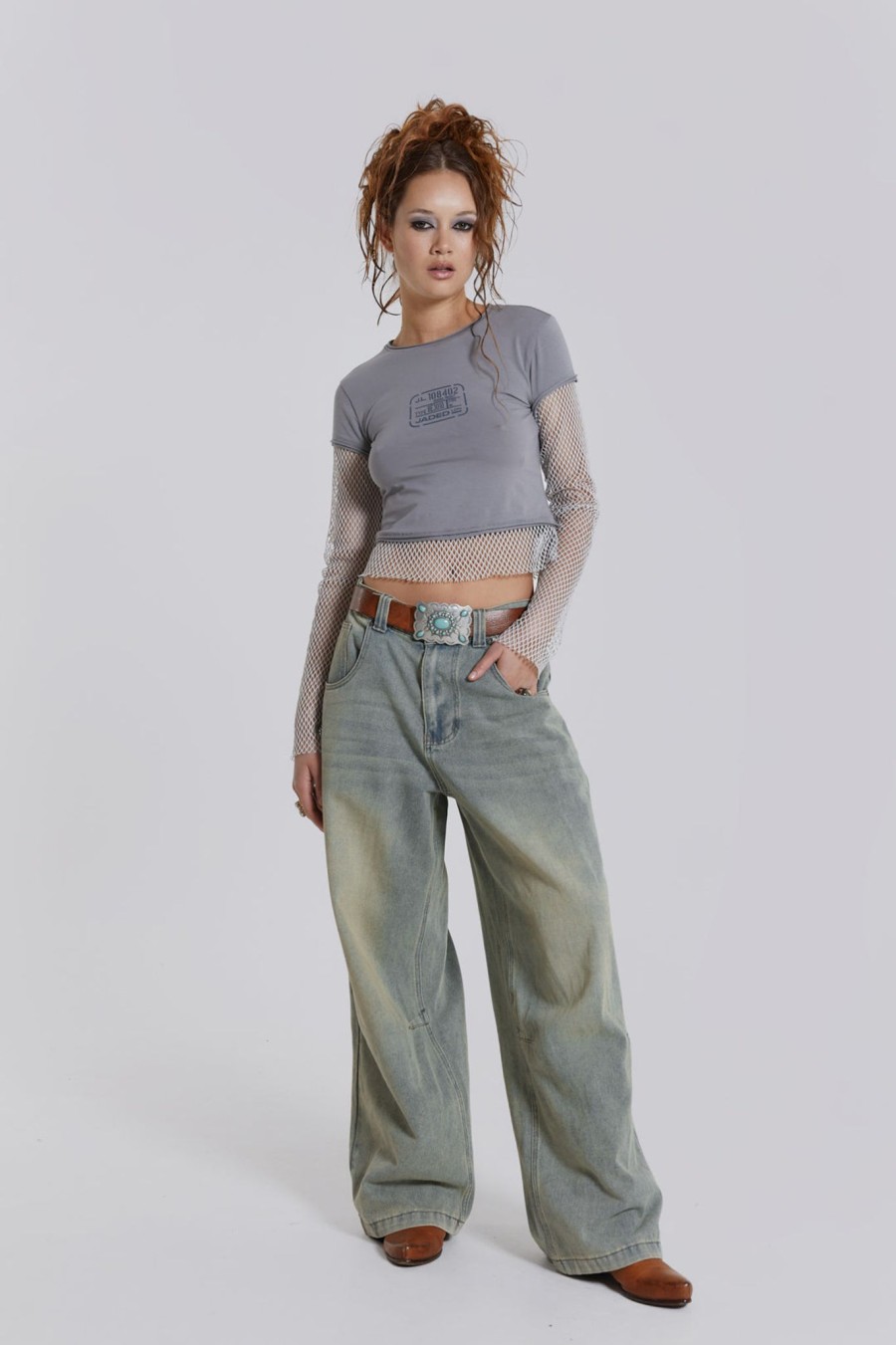 Women Jaded London Jeans | Light Wash Colossus Jeans