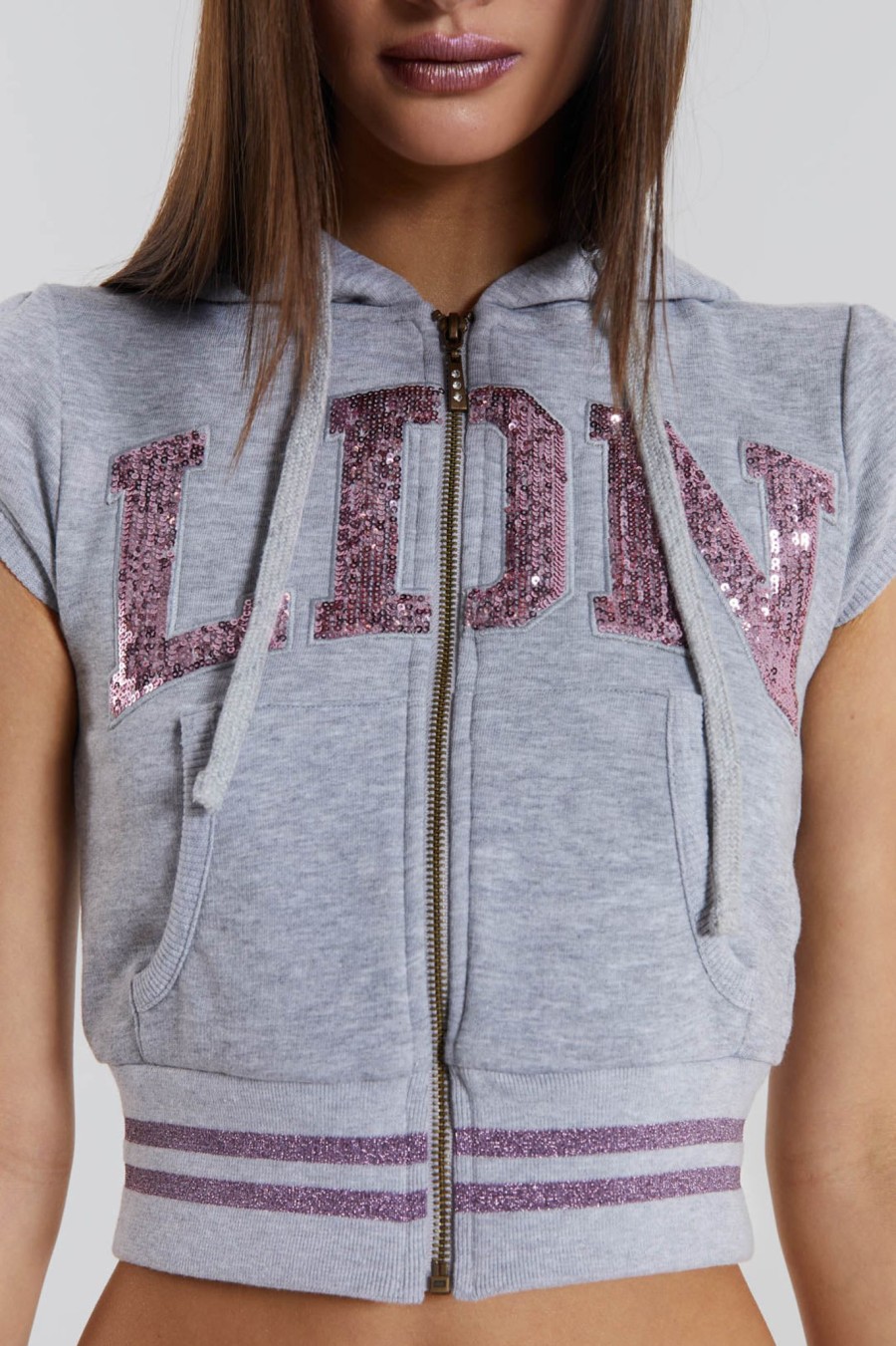 Women Jaded London Hoodies & Sweatshirts | Landmark Sequin Zip Up