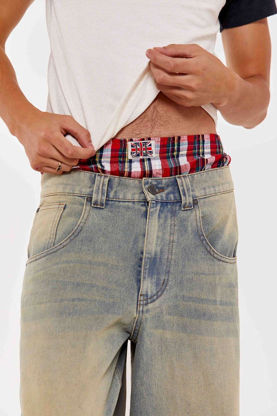 Men Jaded London Shorts & Jorts | Multi Tartan Boxer Short