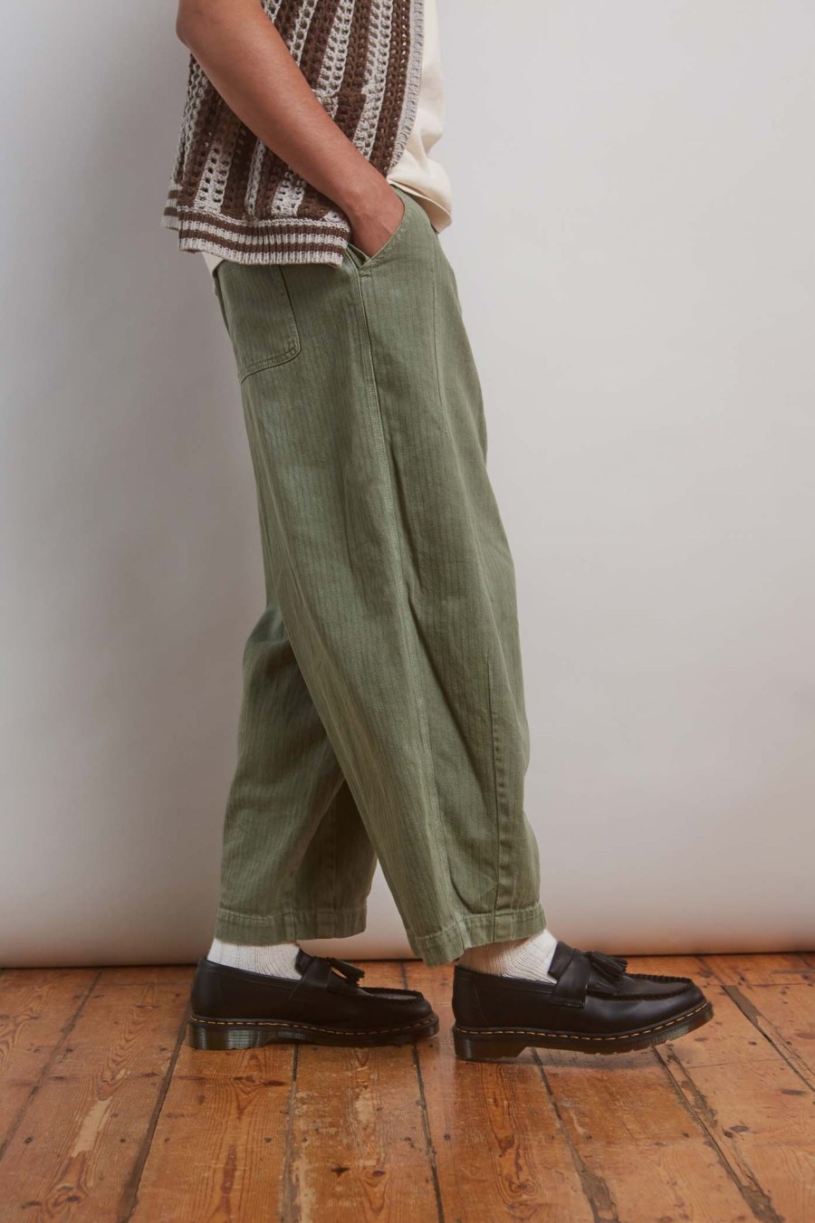 Men Jaded London Trousers & Pants | Khaki Balloon Pants