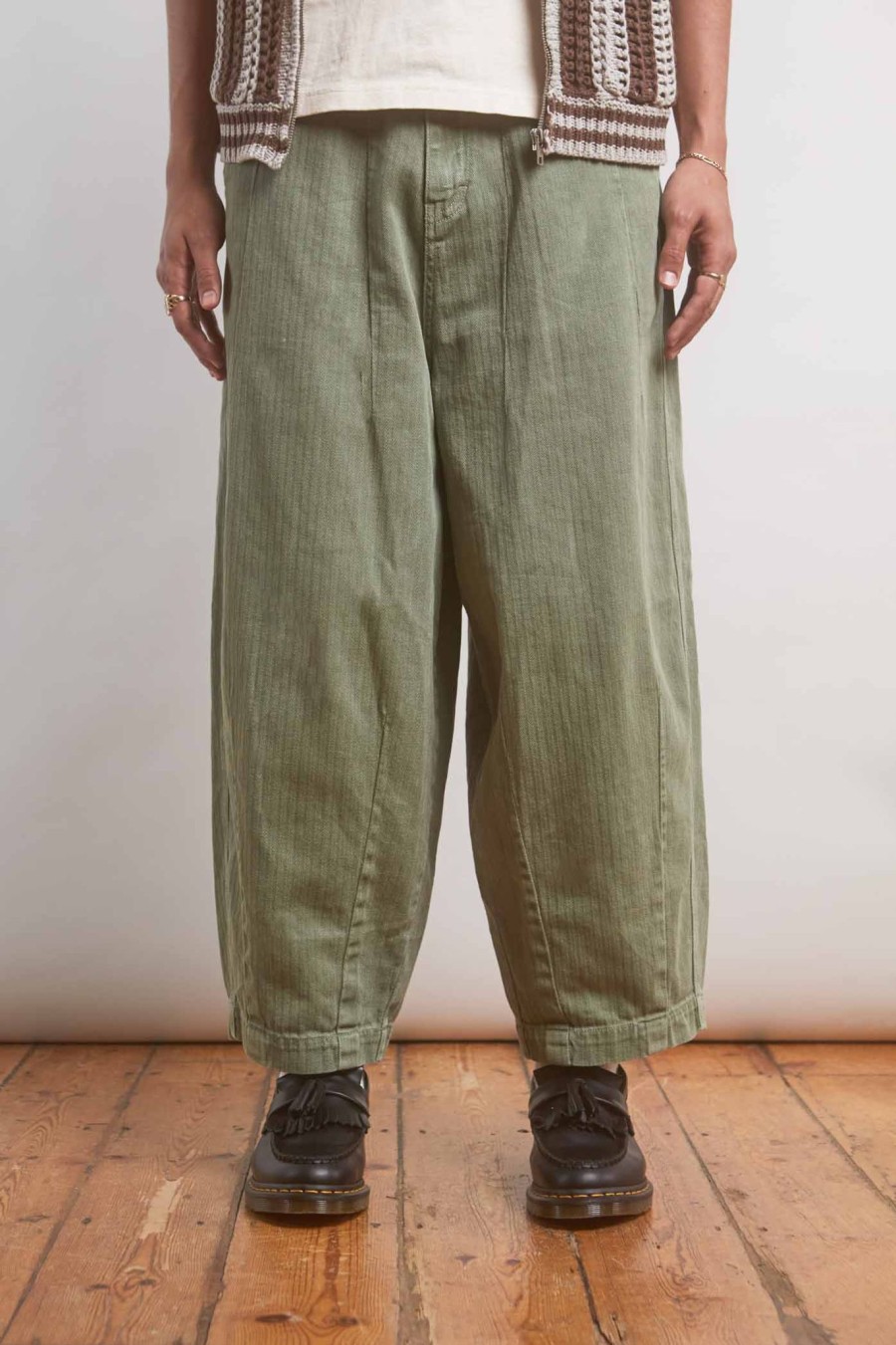 Men Jaded London Trousers & Pants | Khaki Balloon Pants