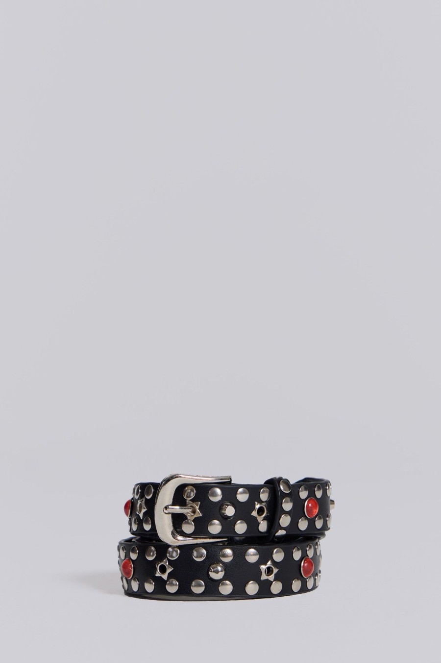 Men Jaded London | Black Starstud Belt