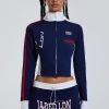 Women Jaded London | Blueprint Track Jacket With Full Zip