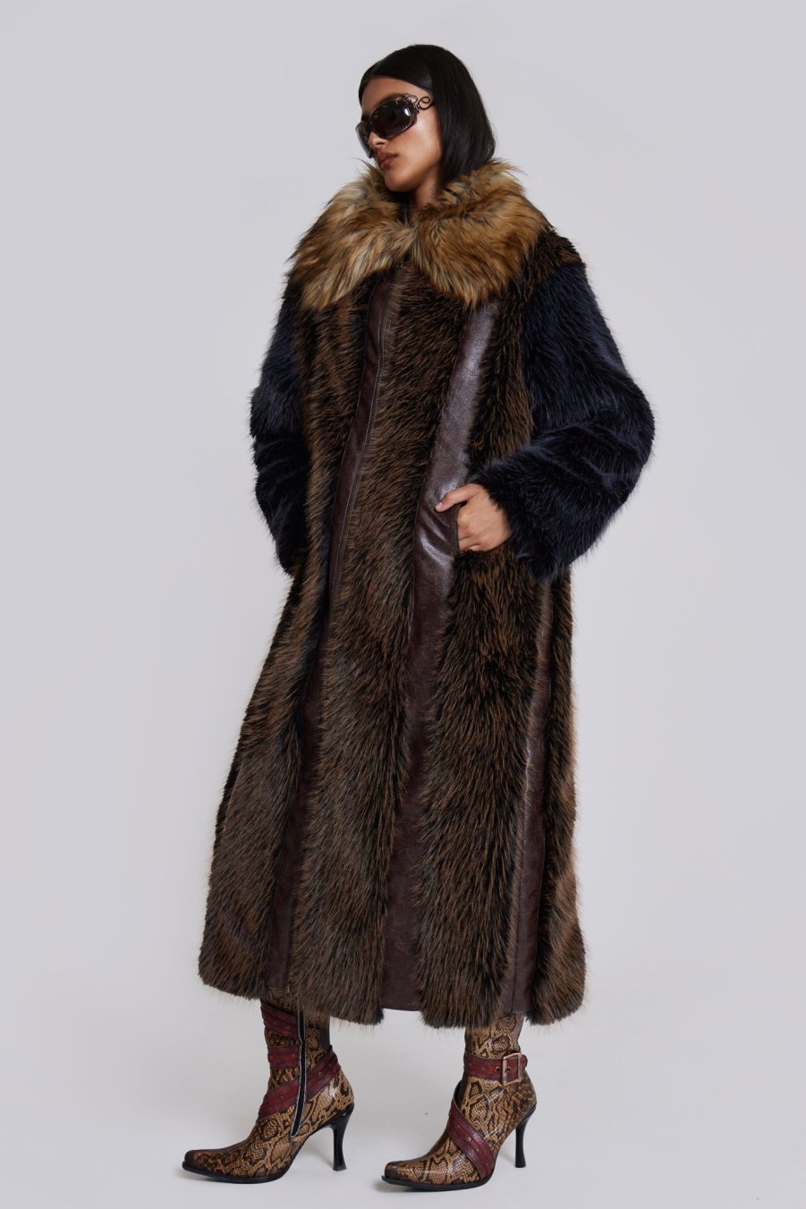 Women Jaded London | Agyness Faux Fur Coat