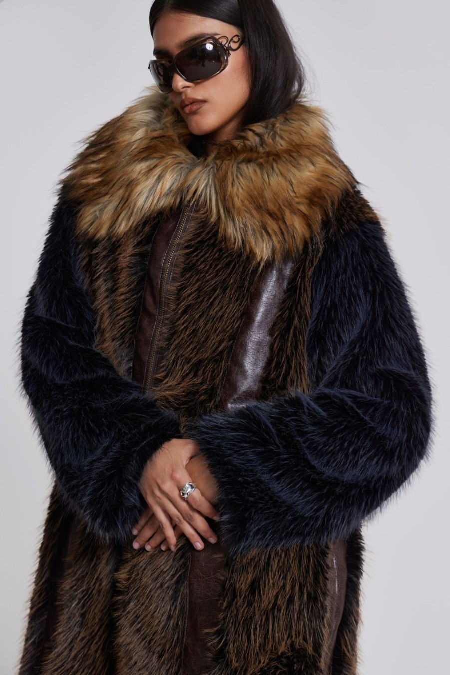 Women Jaded London | Agyness Faux Fur Coat