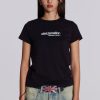 Women Jaded London T-Shirts | Black How Are You? Tee