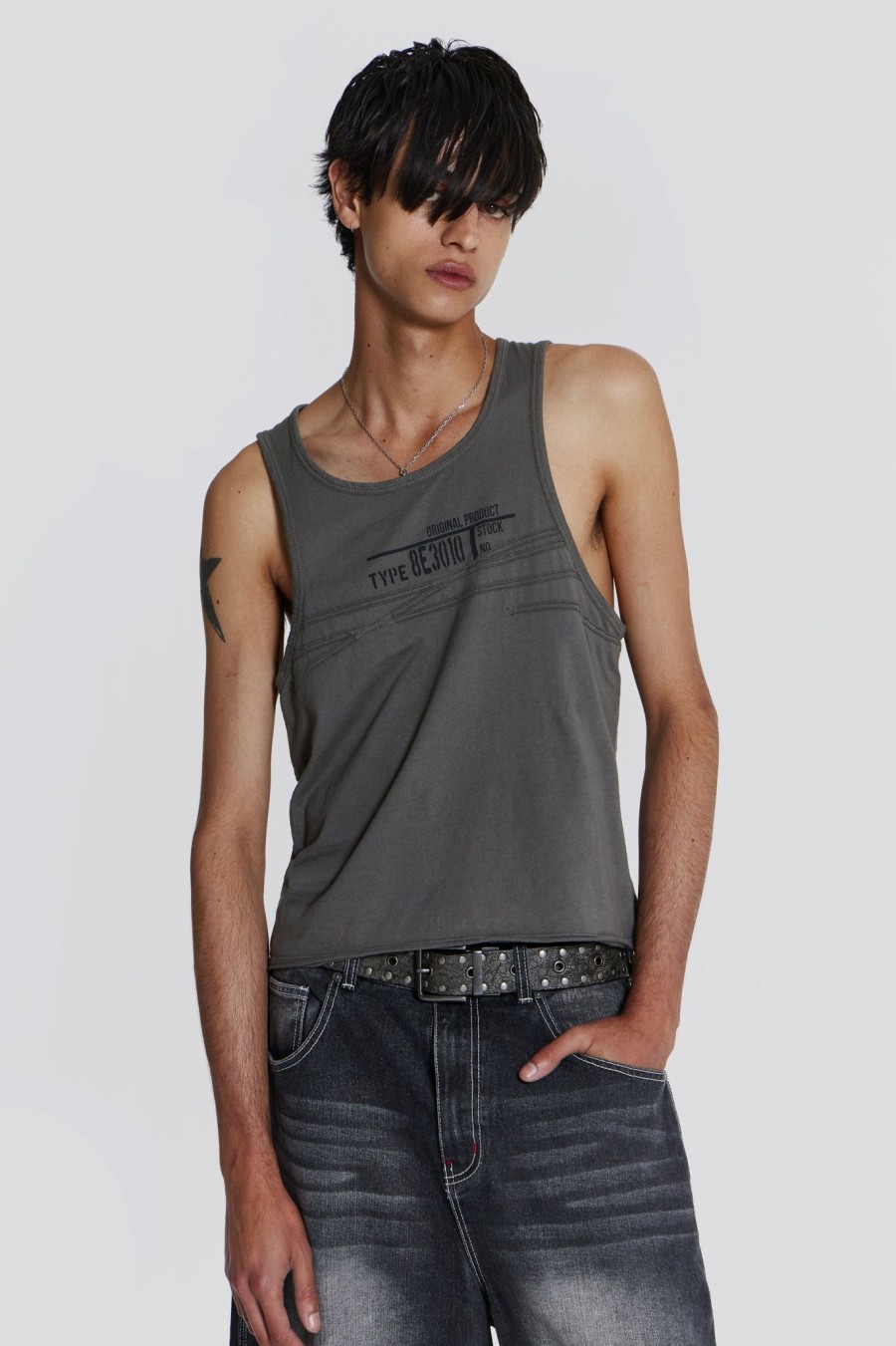 Men Jaded London Vests | Subtract Vest