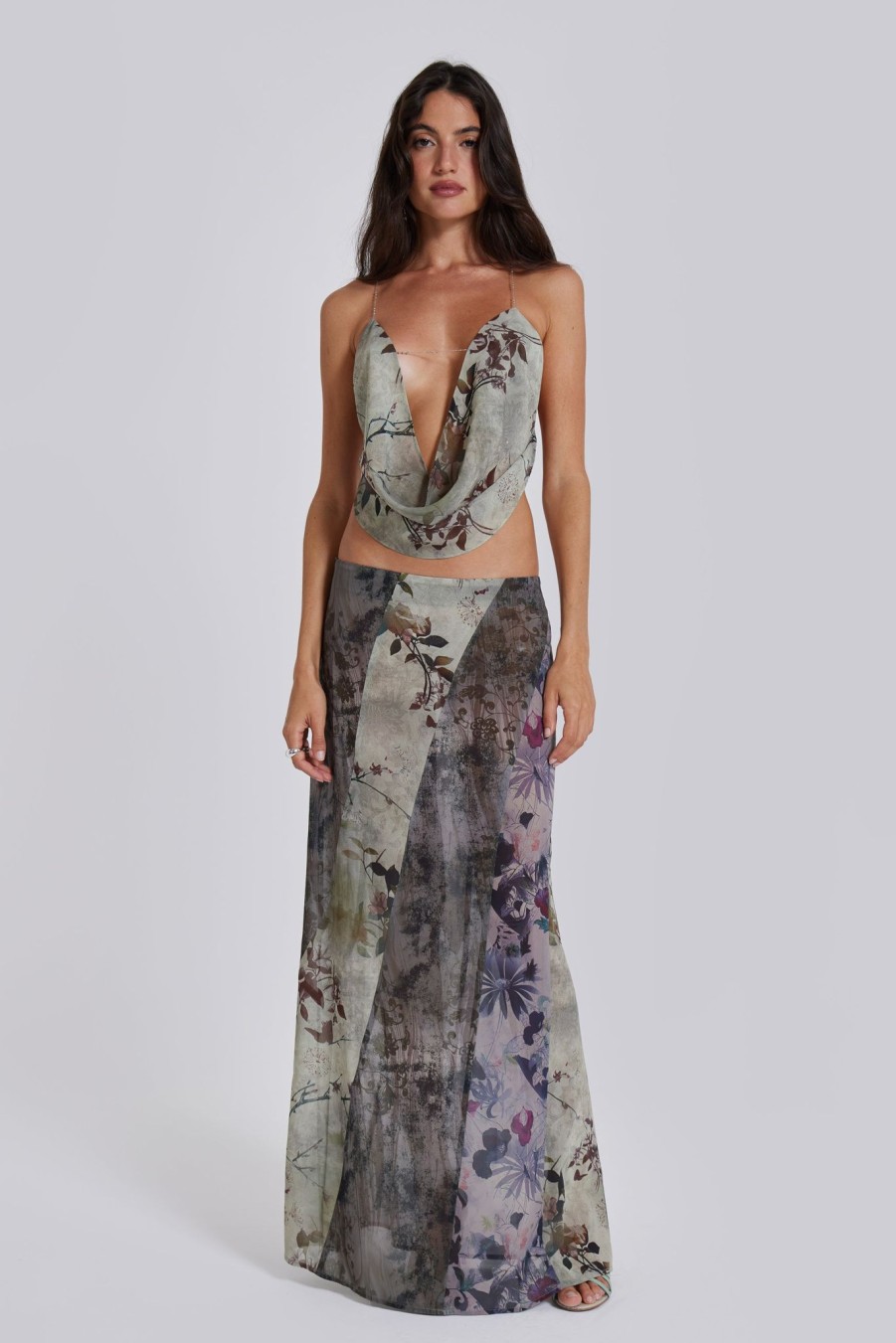 Women Jaded London | Asteria Panelled Maxi Skirt