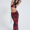 Women Jaded London Maxi Skirts | Selene Mesh Maxi Skirt