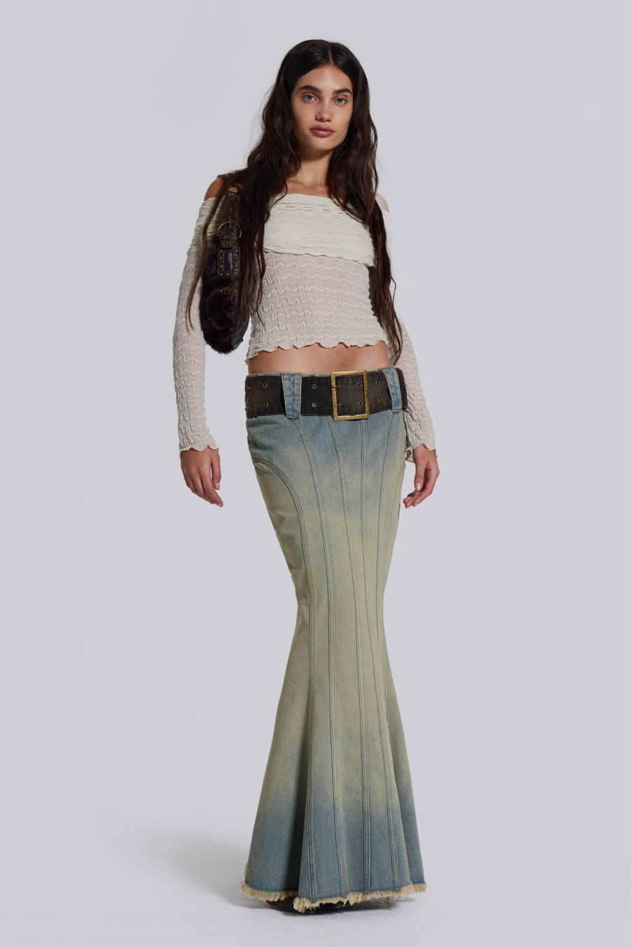 Women Jaded London Denim Skirts | Chelsea Denim Maxi Skirt