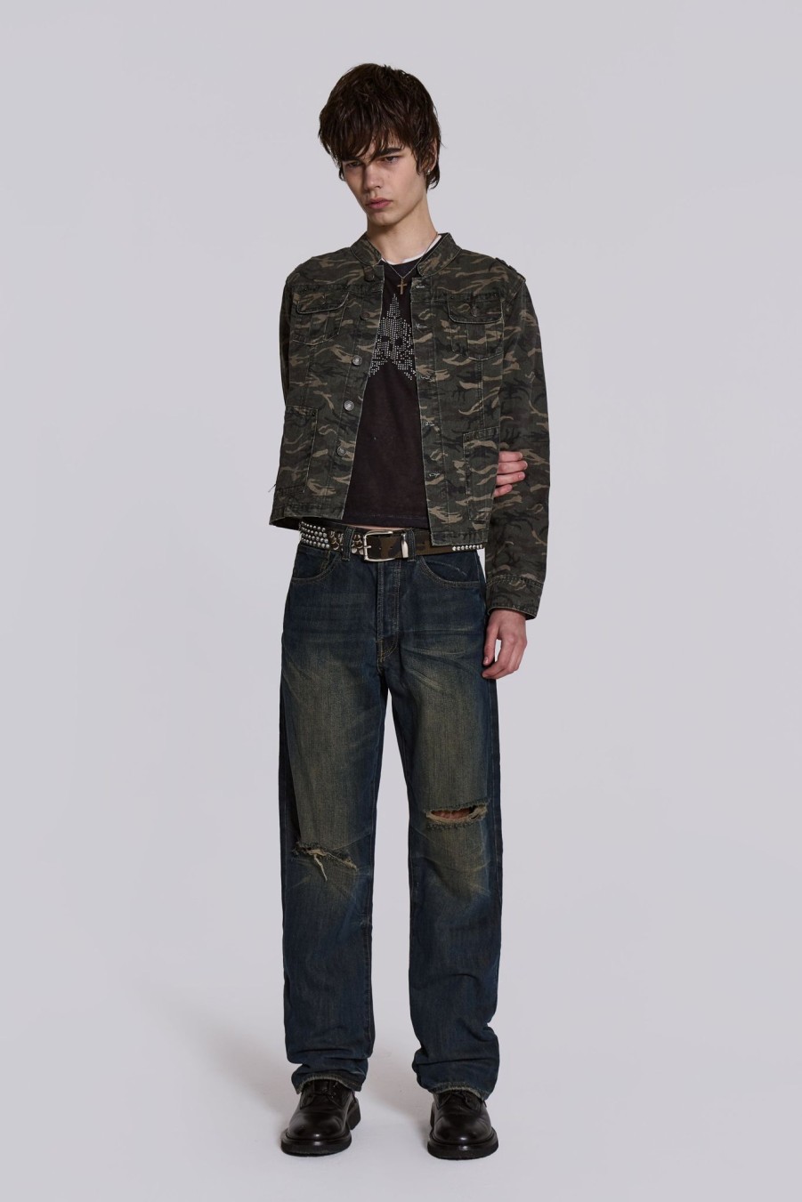 Men Jaded London | Camo Covert Jacket