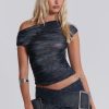 Women Jaded London Crop Tops | Reign Asymmetric Top