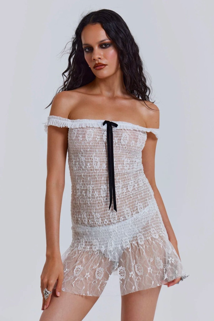 Women Jaded London Mini Dresses | Rita Mini Dress In White