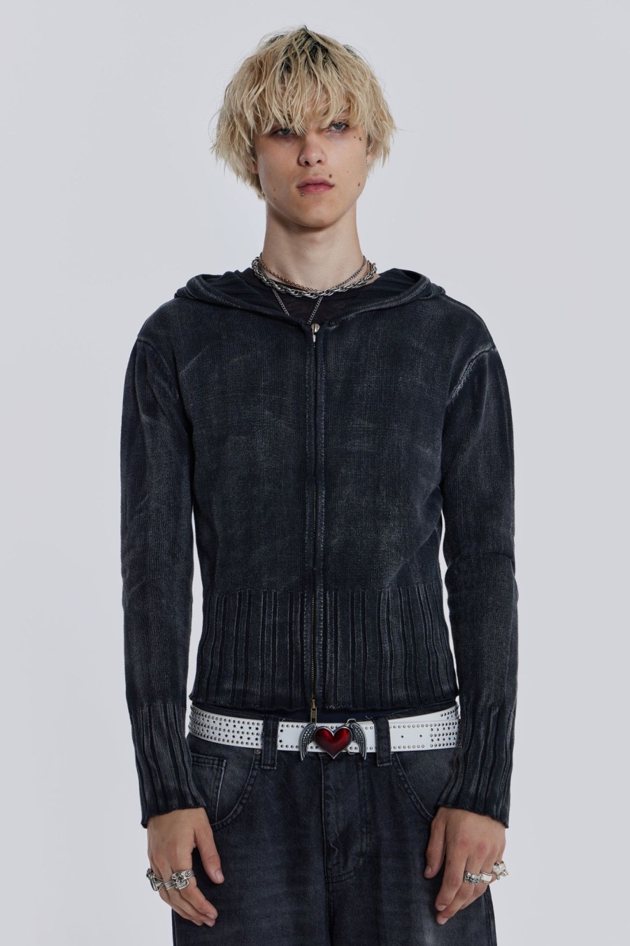 Men Jaded London Hoodies & Sweatshirts | Relic Knit Hoodie