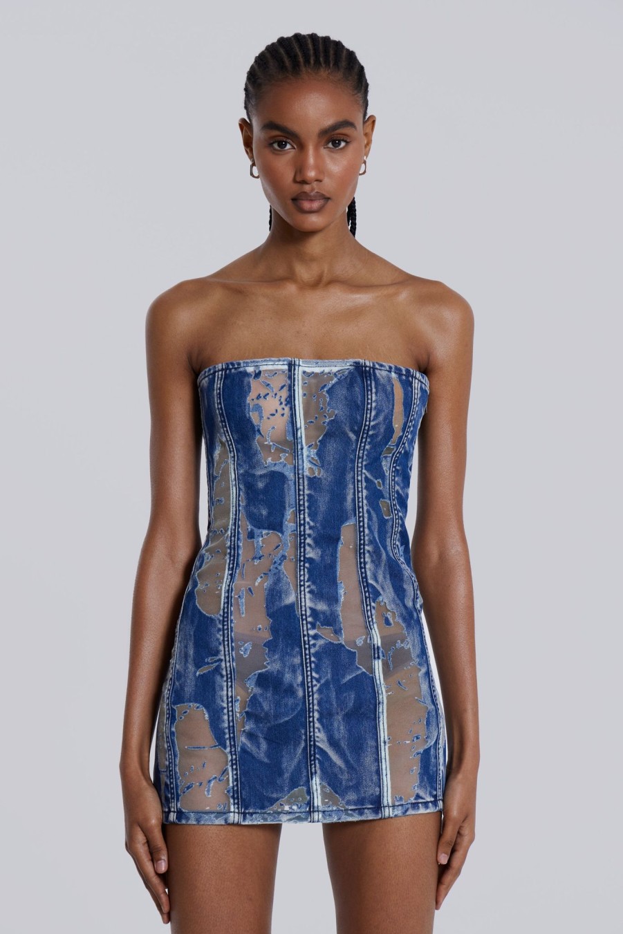 Women Jaded London Mini Dresses | Zion Denim Corset Mini Dress