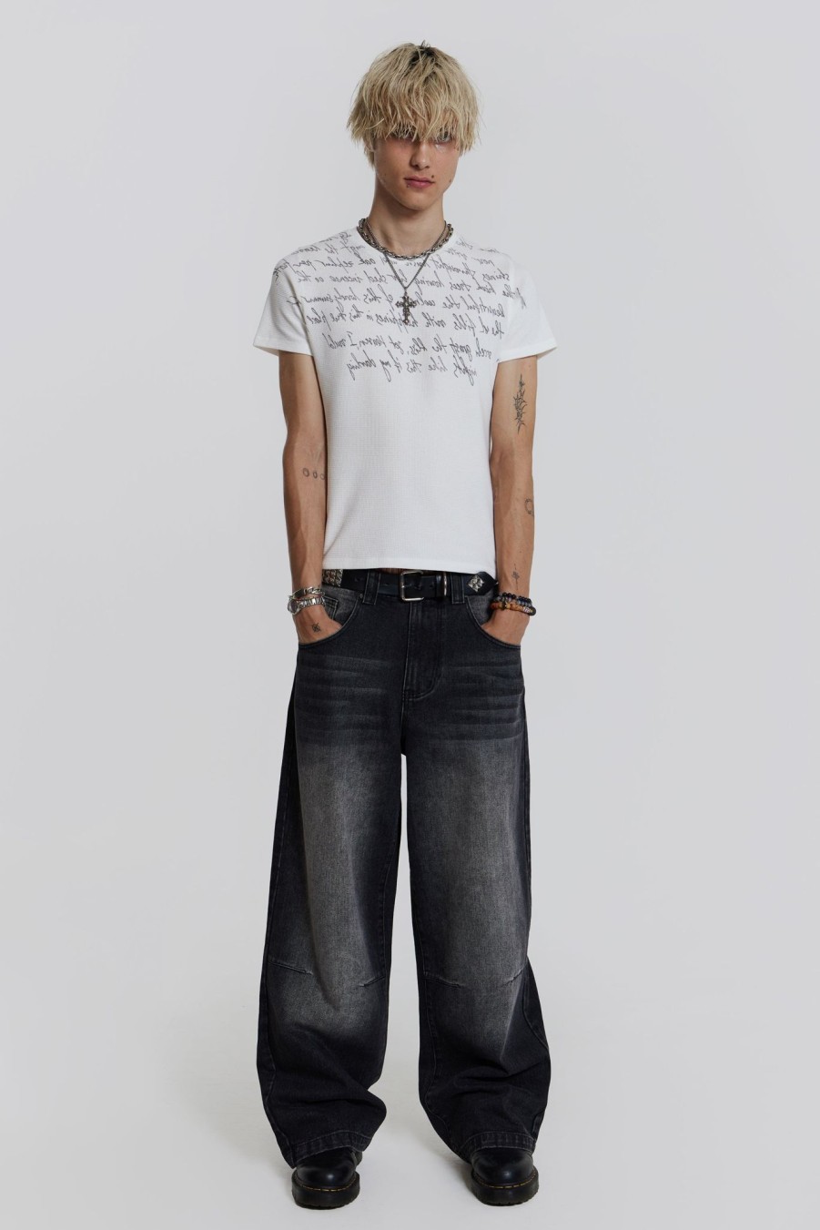 Men Jaded London T-Shirts | Verse Waffle Tee