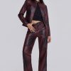 Women Jaded London | Oxblood Faux Leather Pants