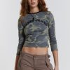 Women Jaded London T-Shirts | Marsh Long Sleeve Top