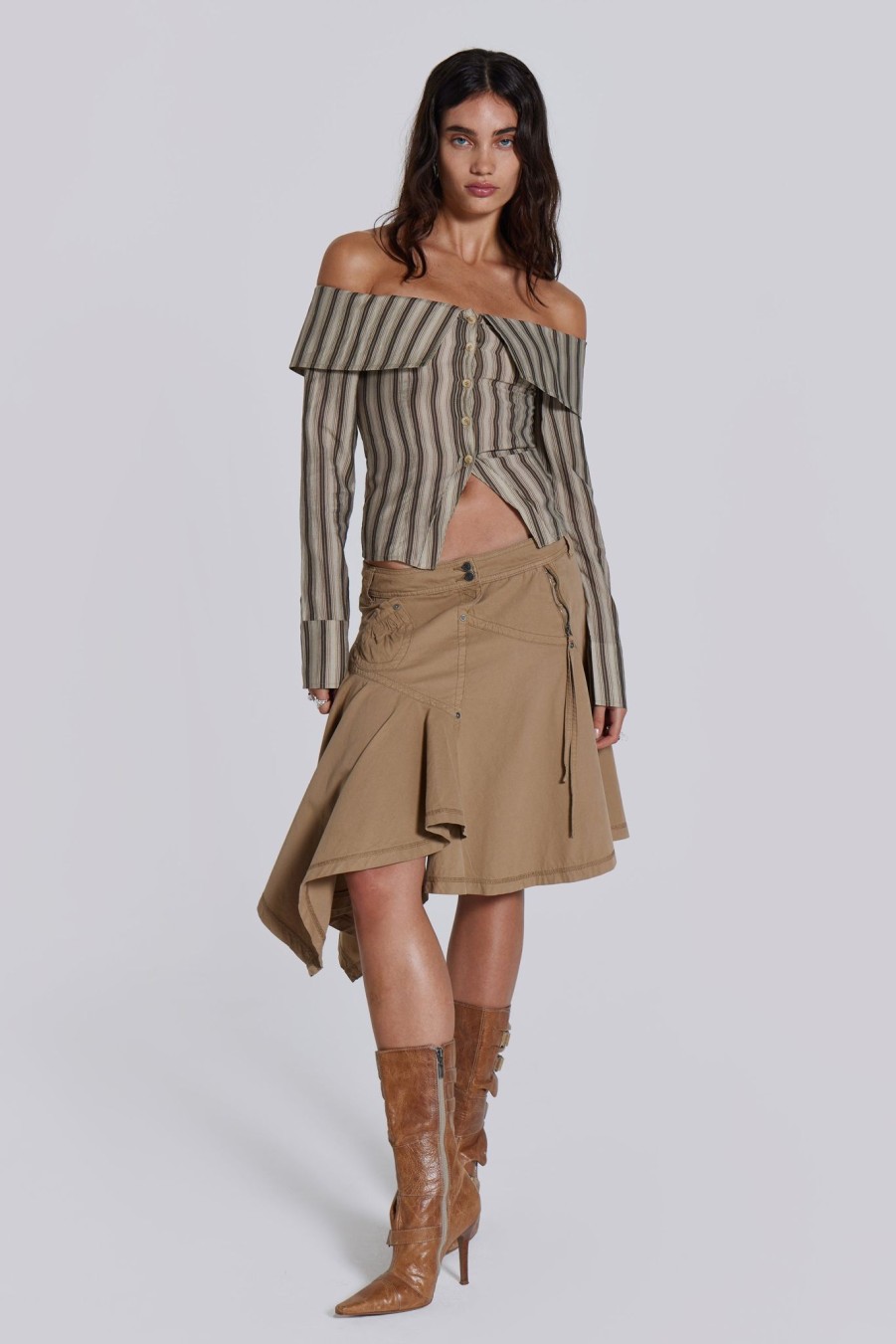 Women Jaded London Midi Skirts | Noa Cargo Midi Skirt