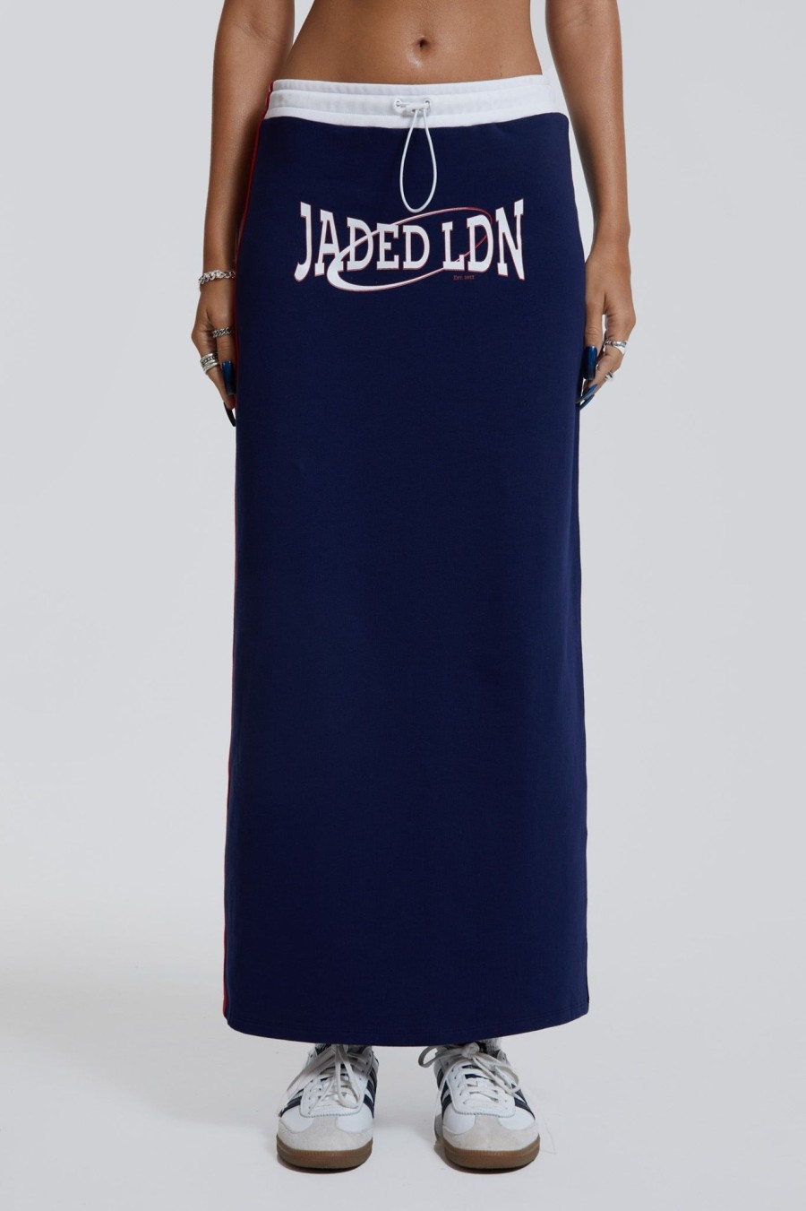 Women Jaded London Maxi Skirts | Blueprint Jersey Maxi Skirt With Toggle Detail