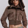 Women Jaded London | Lennux Faux Fur Bomber Jacket