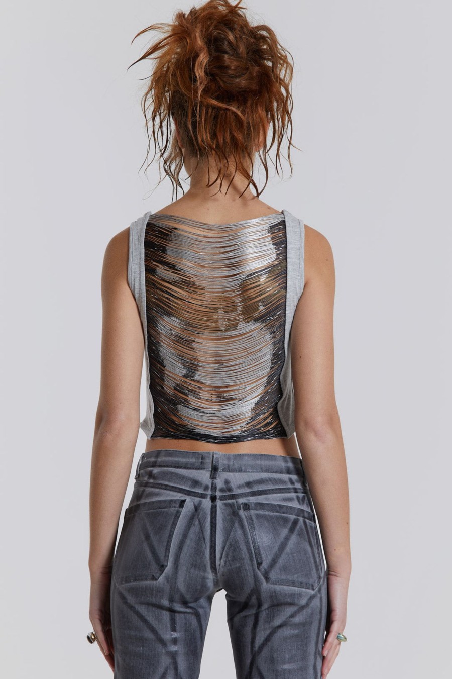 Women Jaded London Crop Tops | Latitude Punk Extreme Fringe Top