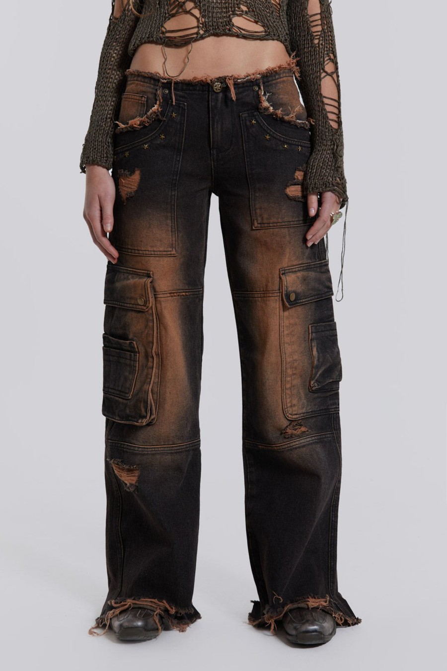 Women Jaded London Jeans | Cadet Cargo Jeans