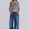 Women Jaded London Jeans | Sonic Jeans In Vintage Blue Wash