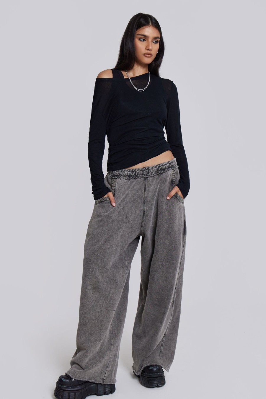 Women Jaded London Joggers & Sweatpants | Chrome Wash Monster Joggers