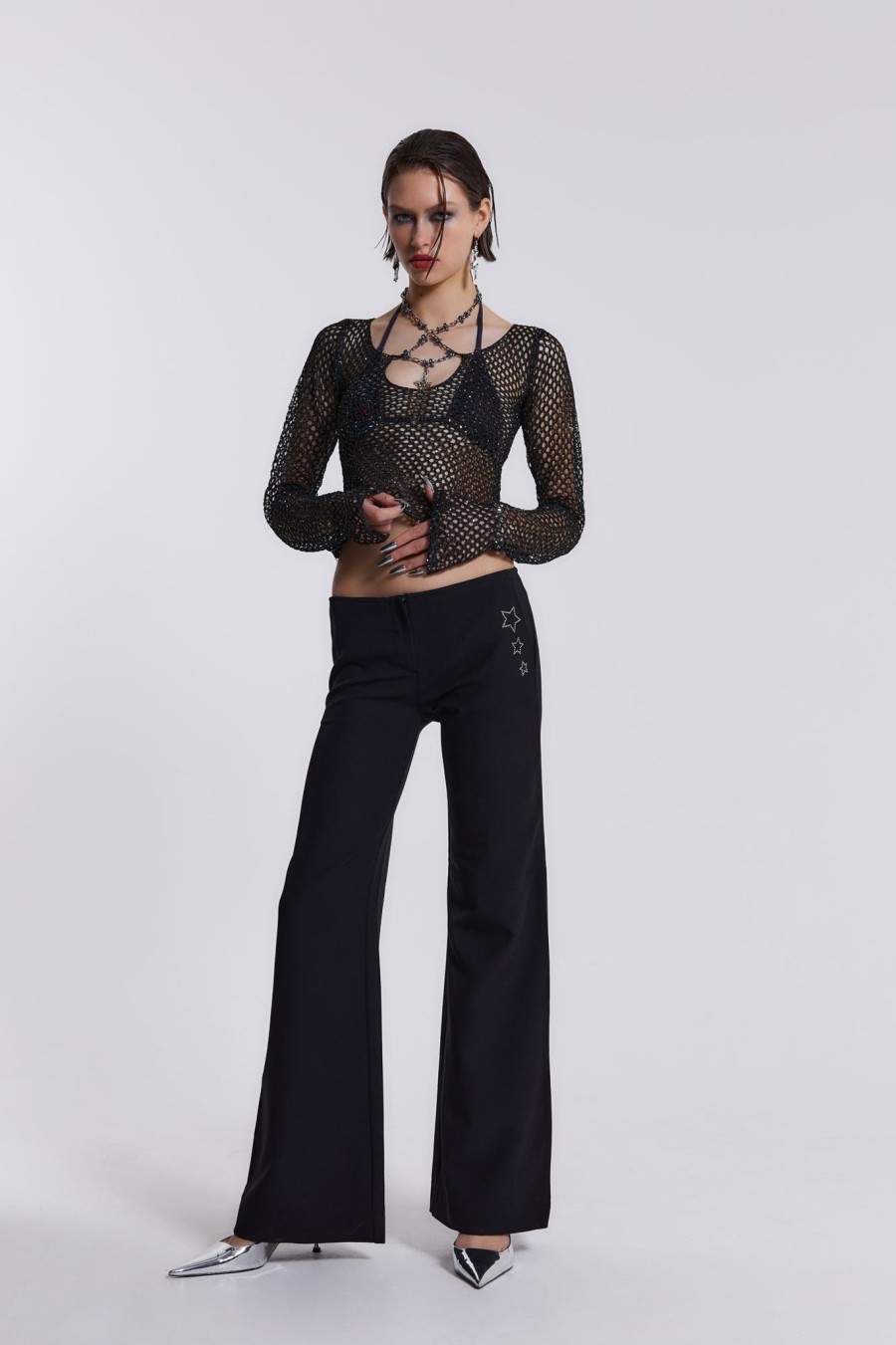 Women Jaded London Trousers & Pants | Anais Low Waist Trousers