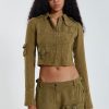 Women Jaded London | Devon Linen Cargo Shirt