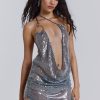 Women Jaded London Mini Dresses | Silver Vixen Mini Dress