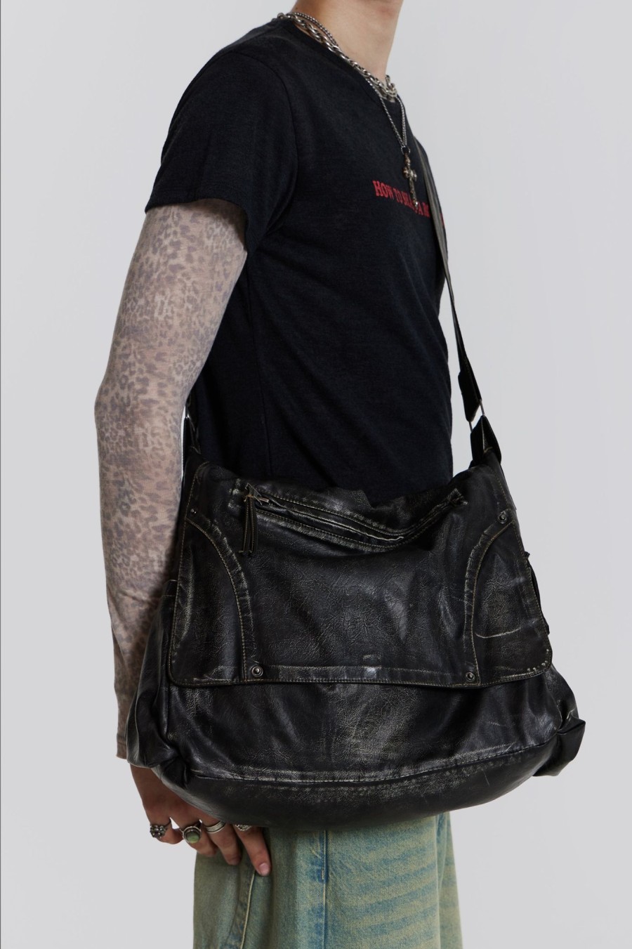 Men Jaded London | Ash Messenger Bag