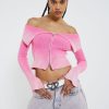 Women Jaded London Knitwear | Candy Pink Tribeca Knitted Top