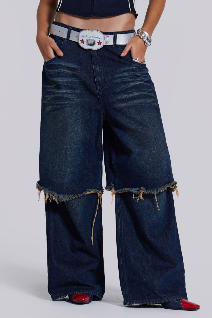 Women Jaded London Jeans | Evo Double Layered Jeans