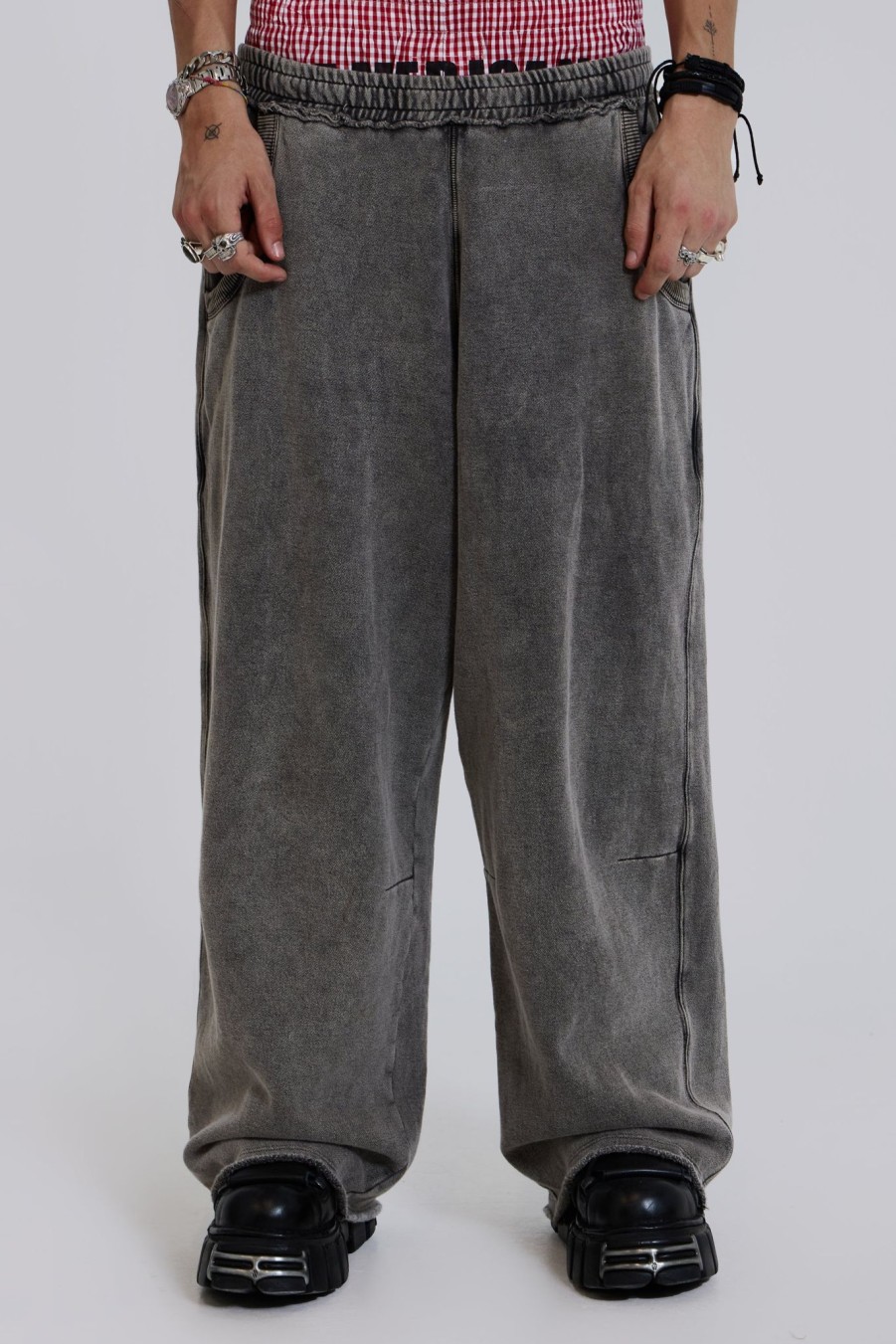 Men Jaded London Joggers & Sweatpants | Chrome Wash Monster Joggers