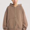 Women Jaded London Hoodies & Sweatshirts | Ntrls Clay Oversized Zip Through Hoodie