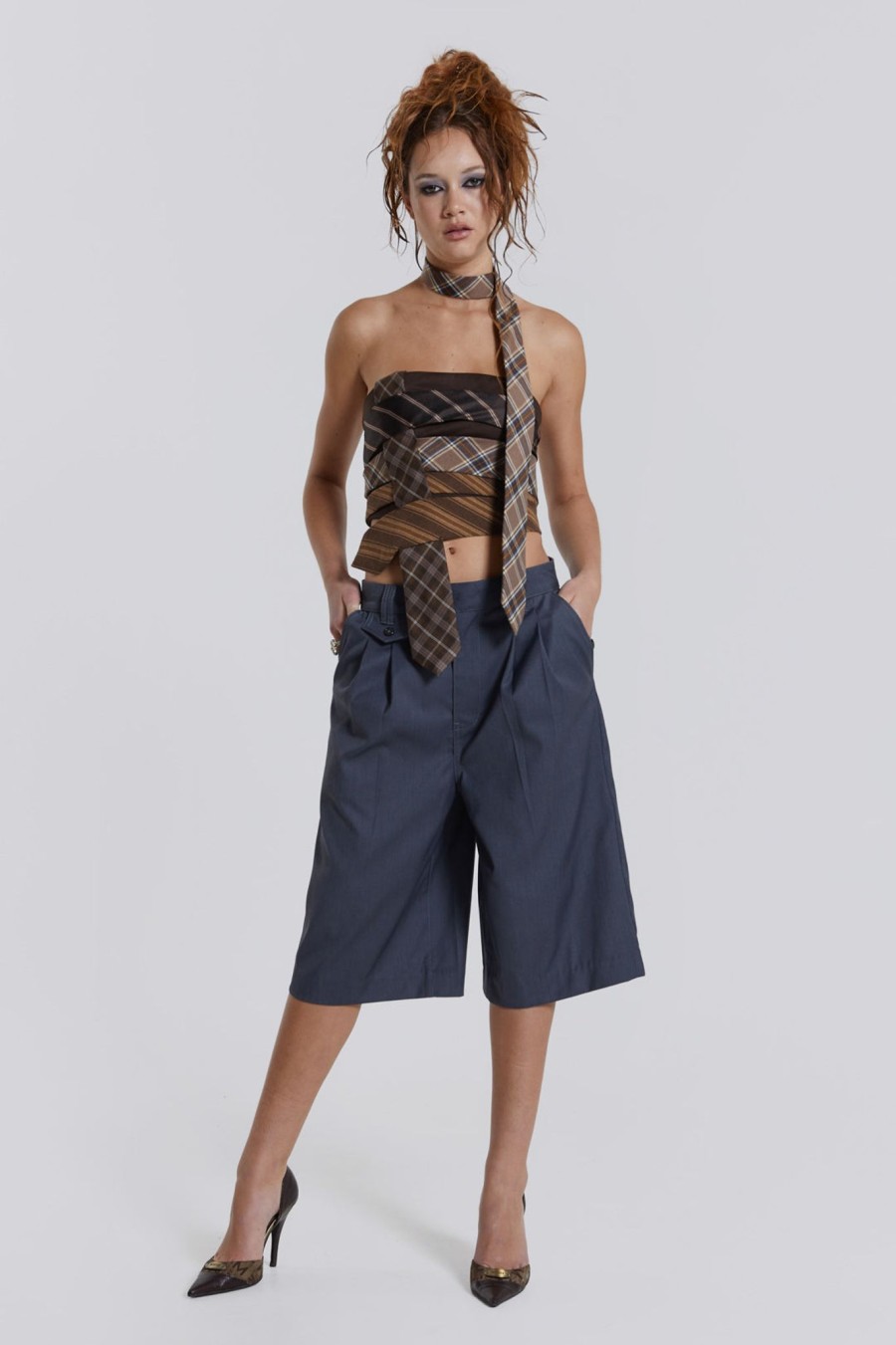 Women Jaded London Trousers & Pants | Coltraine Tailored Wide Leg Shorts