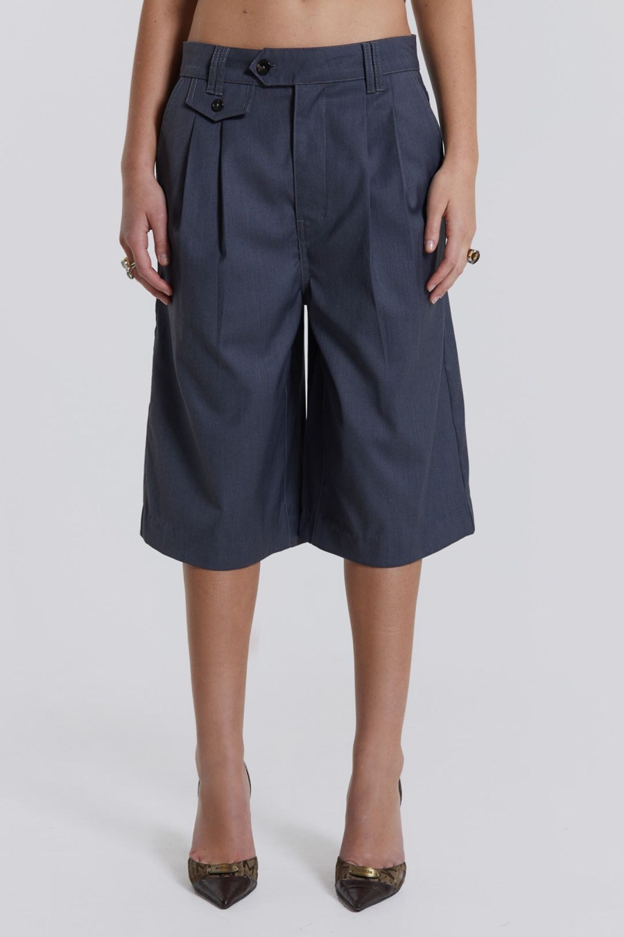 Women Jaded London Trousers & Pants | Coltraine Tailored Wide Leg Shorts