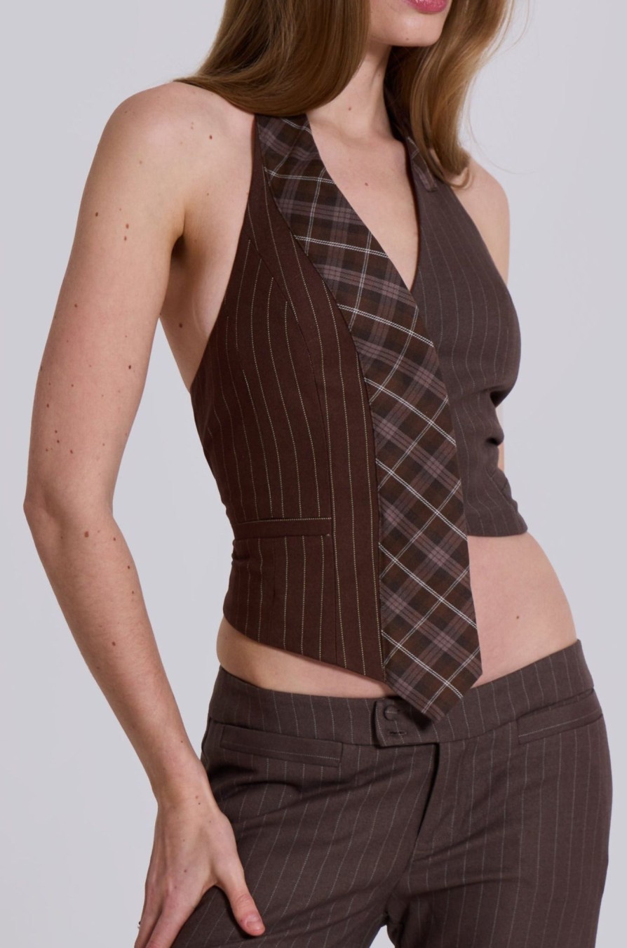 Women Jaded London | Tuesday Tie Waistcoat