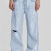 Women Jaded London Colossus Jeans | Bleached Blue Colossus Flare Jeans